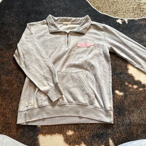 Simply Southern Gray Quarter-Zip Sweatshirt